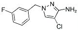 4-CHLORO-1-(3-FLUORO-BENZYL)-1H-PYRAZOL-3-YLamine,cas:1001757-55-6