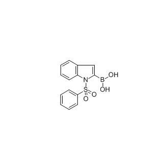 1-(苯基磺酰)-2-吲哚基硼酸 cas：342404-46-0
