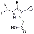 4-BromO-5-CYCLOPROPYL-3-(DIFLUOROMETHYL)-1H-PYRAZOL-1-YL]ACETIC ACID,cas:1001500-11-3