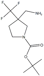 3-aminomethyl-3-trifluoromethyl-pyrrolidine-1-carboxylic acid tert-butyl ester,cas:1260901-24-3