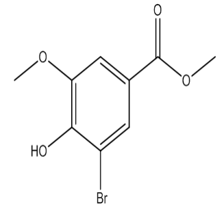 3-溴-4-羟基-5-甲氧基苯甲酸甲酯，cas108249-43-0