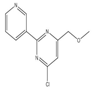 2-(3-吡啶基)-4-氯-6-甲氧甲基嘧啶，cas339279-00-4