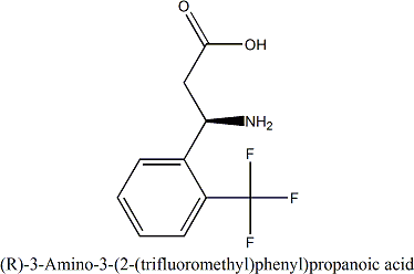 (R)-3-氨基-3-(2-(三氟甲基)苯基)丙酸,cas:791582-16-6