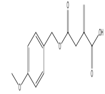 2 - 亚甲基琥珀酸4 - (4 - 甲氧苄基)酯，cas60427-77-2