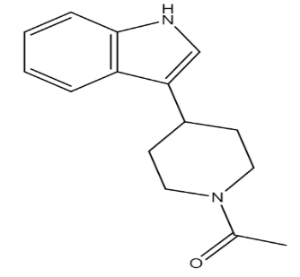 1-[4-(1H-吲哚-3-基)哌啶基]-1-乙酮，cas30030-83-2