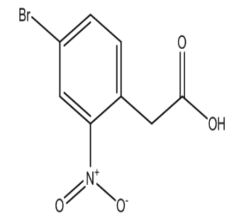 2-硝基-4-溴苯乙酸，cas6127-11-3