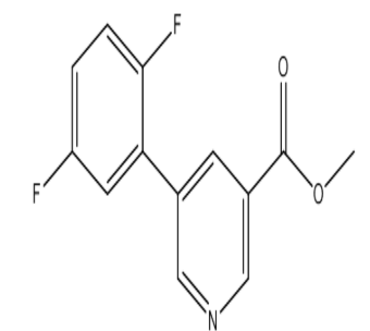 Methyl 5-(2,5-difluorophenyl)nicotinate，cas1346692-22-5