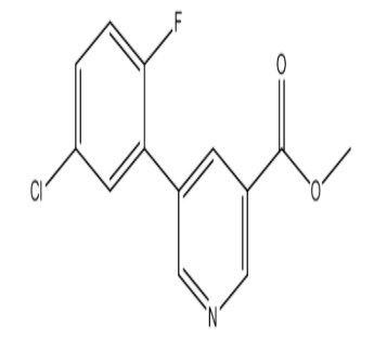 Methyl 5-(5-chloro-2-fluorophenyl)nicotinate，cas 1346692-10-1