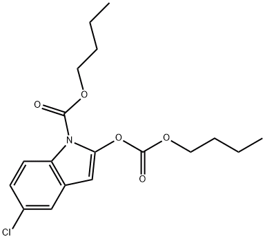 2-丁氧羰基氧基-5-氯-吲哚-1-羧酸丁酯,CAS:197775-92-1