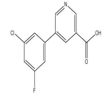 5-(3-Chloro-5-fluorophenyl)nicotinic acid，cas1261964-74-2