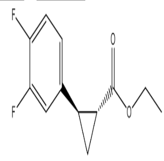 (1R,2R)-2-(3,4-二氟苯基)环丙烷羧酸乙酯，cas1006376-61-9