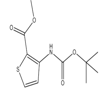 3-(叔丁氧羰基氨基)噻吩-2-羧酸甲酯，cas 149587-72-4
