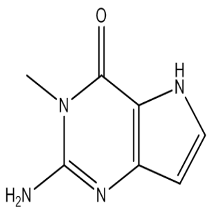 2-Amino-3-methyl-3H-pyrrolo[3,2-d]pyrimidin-4(5H)-one，cas151587-61-0