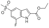 1H-Indole-2-carboxylicacid, 7-fluoro-5-(methylsulfonyl)-, ethyl ester,cas:849035-83-2