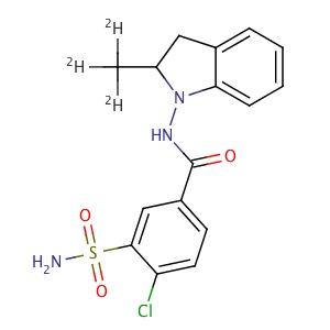 外消旋吲达帕胺-d3,rac Indapamide-d3