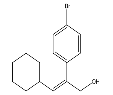 (E)-2-(4-Bromophenyl)-3-cyclohexylprop-2-en-1-ol，cas731018-47-6