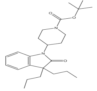 tert-Butyl 4-(2-oxo-3,3-dipropylindolin-1-yl)piperidine-1-carboxylate，cas 1358667-49-8
