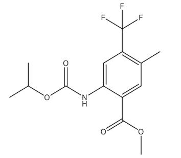 Methyl 2-((isopropoxycarbonyl)amino)-5-methyl-4-(trifluoromethyl)benzoate，cas872624-54-9