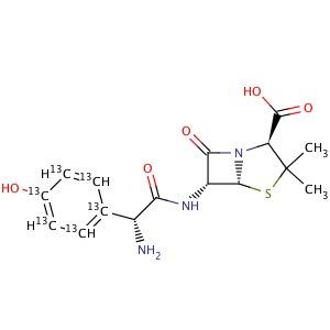 阿莫西林-13C6，Amoxicillin-13C6