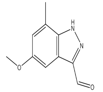 3-醛基-5-甲氧基-7-甲基-吲唑，cas1000340-55-5
