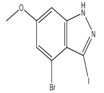 3-碘-4-溴-6-甲氧基-吲唑，cas887569-04-2