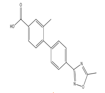 2-Methyl-4&#039;-(5-methyl-1,2,4-oxadiazol-3-yl)-[1,1&#039;-biphenyl]-4-carboxylic acid，cas1179360-16-7