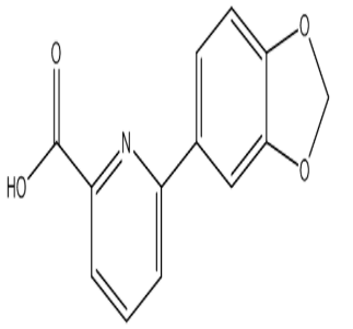 6-(苯并[D][1,3]1,3-二氧杂环戊烯-5-基)皮考啉酸，cas887983-53-1