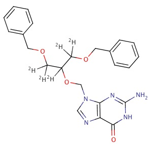 9-[[2-苄氧基-1-(苄氧甲基)-乙氧基]甲基]鸟嘌呤-d5