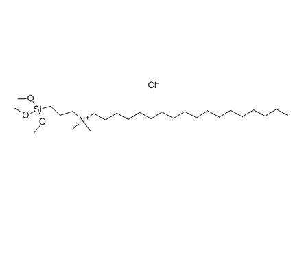 二甲基十八烷基[3-三甲氧基硅丙基]氯化铵,CAS: 27668-52-6