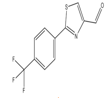 2(4-(三氟甲基)苯基)-1,3-噻唑-4-甲醛，cas174006-70-3