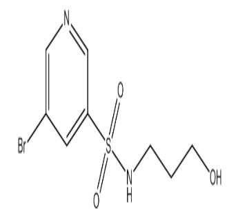 5-溴-N-(3-羟基丙基)吡啶-3-磺酰胺，cas1306272-12-7