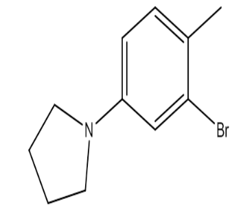1-(3-Bromo-4-methylphenyl)pyrrolidine，cas1215917-98-8