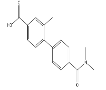 4&#039;-(Dimethylcarbamoyl)-2-methyl-[1,1&#039;-biphenyl]-4-carboxylic acid，cas1261915-37-0