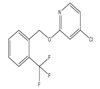 4-Chloro-2-((2-(trifluoromethyl)benzyl)oxy)pyridine|cas1346707-18-3