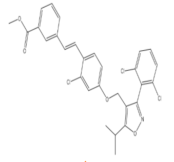 (E)-3-(2-氯-4 - ((3-(2,6-二氯苯基)-5-异丙基异恶唑-4-基)甲氧基)苯乙烯|cas933799-50-9