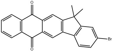 2-溴-13,13-二甲基-6H-茚并[1,2-b]蒽-6,11(13H)-二酮 , CAS号： 1196107-73-9
