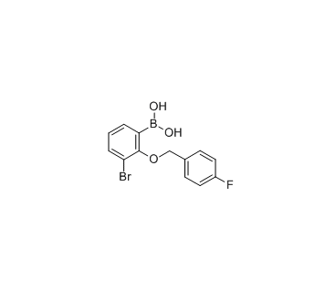 3-溴-2-(4'-氟苄氧基)苯基硼酸|cas:849052-22-8