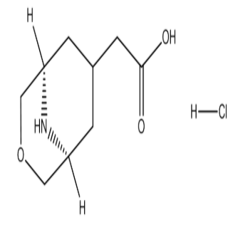 2-((1R,5S)-3-Oxa-9-azabicyclo[3.3.1]non-7-yl)acetic acid hydrochloride|cas1389264-26-9