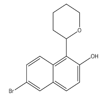 6-Bromo-1-(tetrahydro-2H-pyr-2-yl)naphthalen-2-ol|cas1133116-41-2