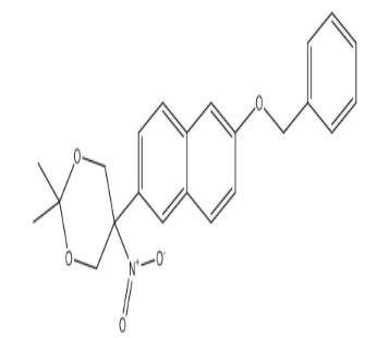 5-(6-(Benzyloxy)naphthalen-2-yl)-2,2-dimethyl-5-nitro-1,3-dioxe|cas1225347-11-4