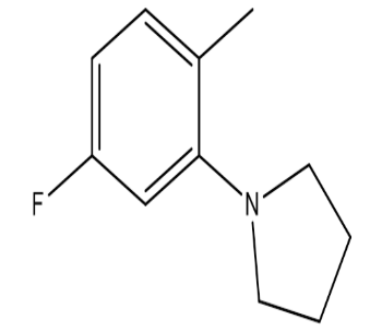1-(5-Fluoro-2-methylphenyl)pyrrolidine|cas1000339-32-1