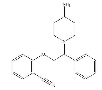 2-(2-(4-Aminopiperidin-1-yl)-2-phenylethoxy)benzonitrile|cas1227269-43-3