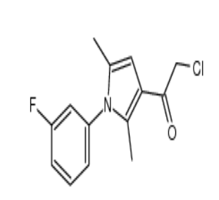 2-Chloro-1-(1-(3-fluorophenyl)-2,5-dimethyl-1H-pyrrol-3-yl)ethone|cas315710-85-1
