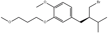2-(3-甲氧基丙氧基)-4-((R)-2-(溴甲基)-3-甲基丁基)-1-甲氧基苯,CAS:172900-69-5