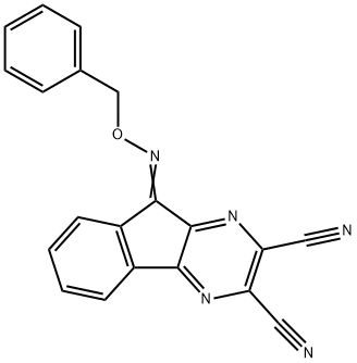 9-[(苯甲氧基)肟]-9H-茚并[1,2-B]吡嗪-2,3-二甲腈, CAS号： 924296-18-4