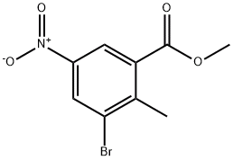 3-溴-5-硝基-2-甲基苯甲酸甲酯,CAS: 885519-05-1
