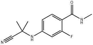 4-[(2-氰基丙-2-基)氨基]-2-氟-N-甲基苯甲酰胺,CAS:915087-32-0