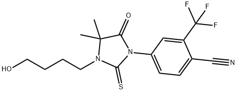 4-[2-硫代-3-(4-羟丁基)-4,4-二甲基-5-氧代咪唑烷-1-基]-2-三氟甲基苯腈,CAS: 155180-53-3