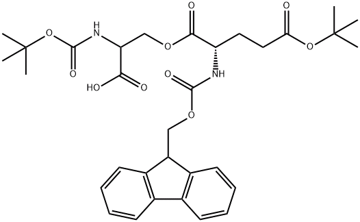 BOC-SER(FMOC-GLU(OTBU))-OH,CAS号： 944283-18-5