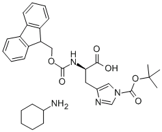 (2R)-2-(芴甲氧羰基氨基)-3-[1-[(2-甲基丙烷-2-基)氧羰基]咪唑-4-基]丙酸环己胺盐,CAS号： 210755-31-0